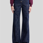 Jeans Flare denim Jacquard WRNB000499TJEF9 S9090 ETRO 