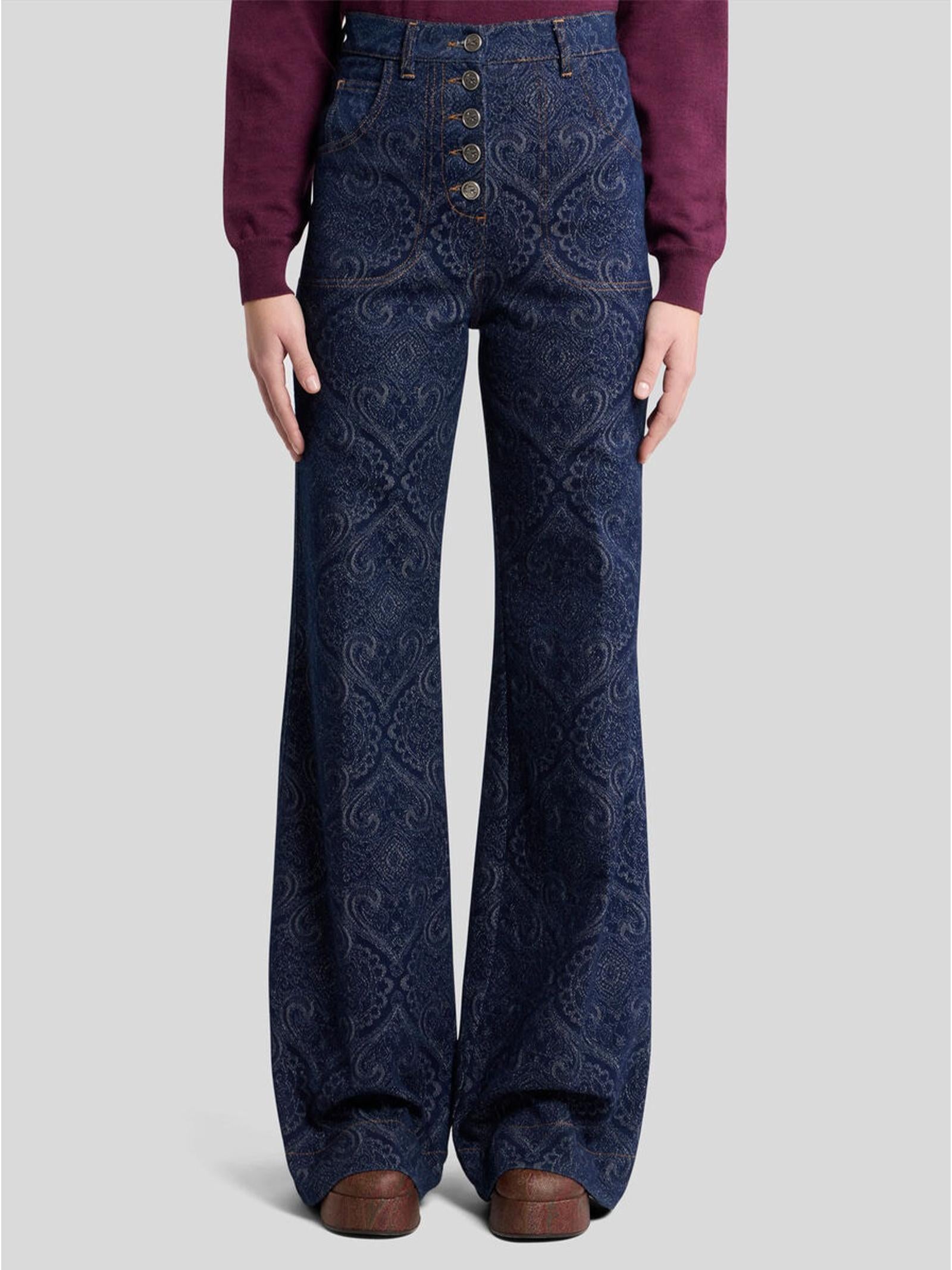 Jeans Flare denim Jacquard WRNB000499TJEF9 S9090 ETRO 