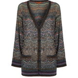 Cardigan over scollo V DS25WM0TBC005G S91P6 MISSONI 