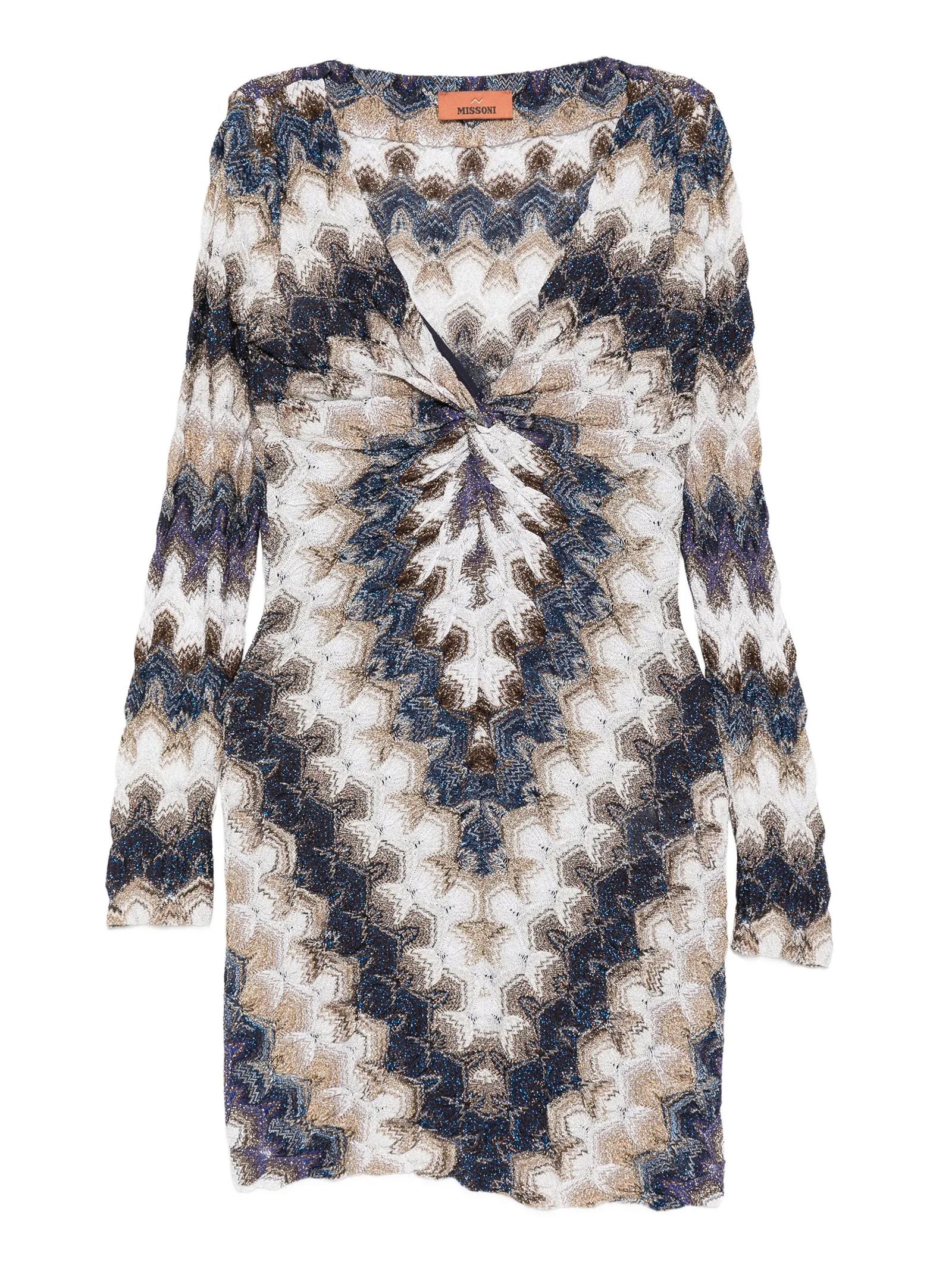Abito corto scollo V DS26SG43BR015J S72RA MISSONI 