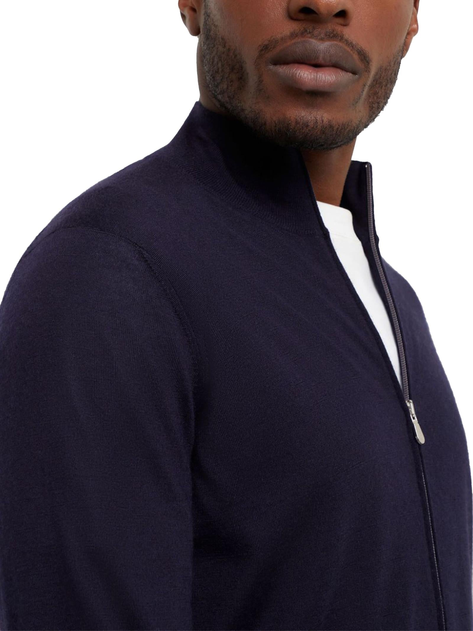 Cardigan con zip M2300106 CW425 BRUNELLO CUCINELLI 