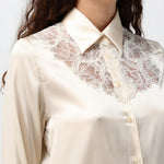 Camicia in raso D454K605TBW 10602 ERMANNO SCERVINO 