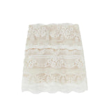 Minigonna in pizzo e georgette D472O332EOI 10602 ERMANNO SCERVINO 