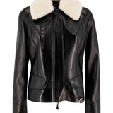 Giacca in pelle D470I314SHGKH 95708 ERMANNO SCERVINO 