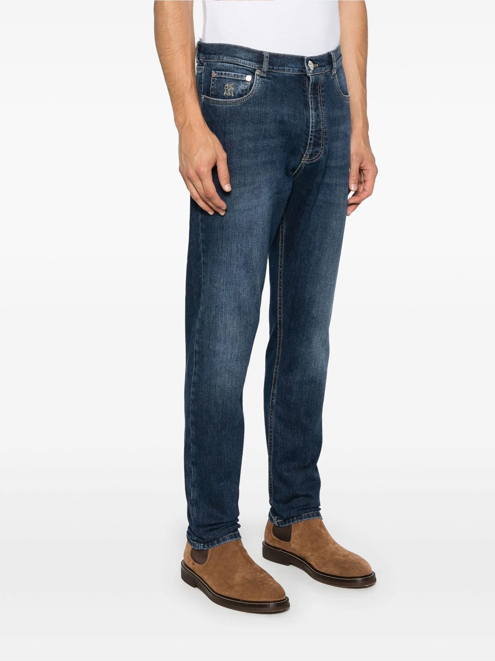 Pantalone denim M283PO1090 C1468 BRUNELLO CUCINELLI 