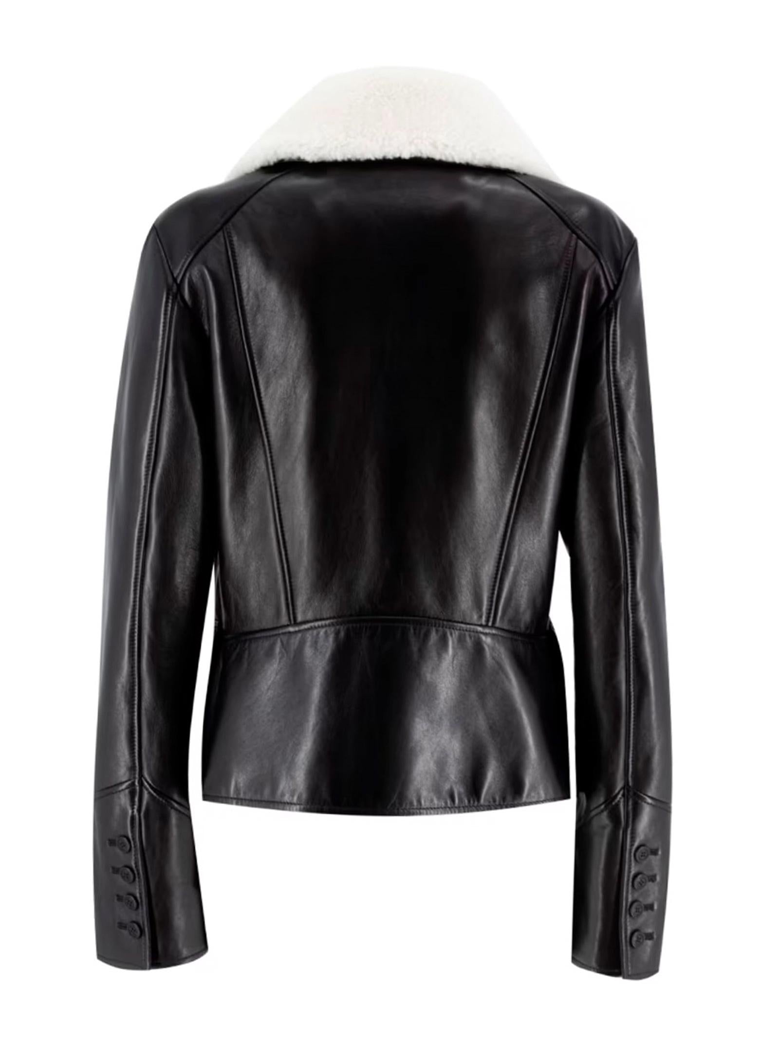 Giacca in pelle D470I314SHGKH 95708 ERMANNO SCERVINO 