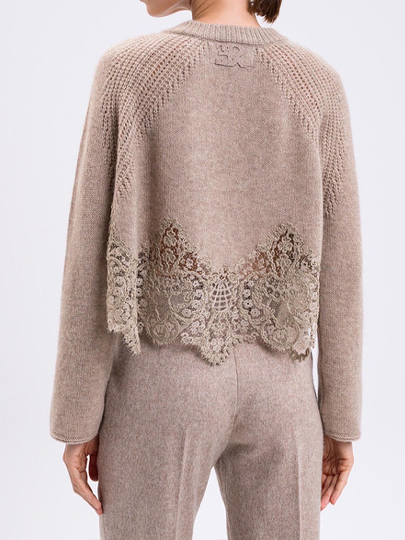 Maglia cropped in cashmere D475M305APKFX M1507 ERMANNO SCERVINO 