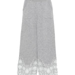 Pantaloni palazzo in cashmere con pizzo D475P304APPYU M2921 ERMANNO SCERVINO 