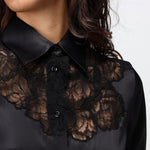 Camicia in raso D454K605TBW 95708 ERMANNO SCERVINO 