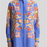 Camicia lunga in cotone e seta WRIA0061AKA18 X0880 ETRO 