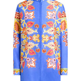 Camicia lunga in cotone e seta WRIA0061AKA18 X0880 ETRO 