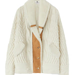 Cardigan-cappotto in lana merino D475D304SHQTX 14800 ERMANNO SCERVINO 