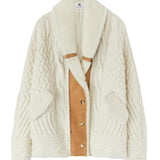 Cardigan-cappotto in lana merino D475D304SHQTX 14800 ERMANNO SCERVINO 
