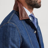 Giubbino in denim MH2636914 COH51 BRUNELLO CUCINELLI 