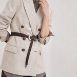 Giacca in flanella twill MB1627054 C012 BRUNELLO CUCINELLI 