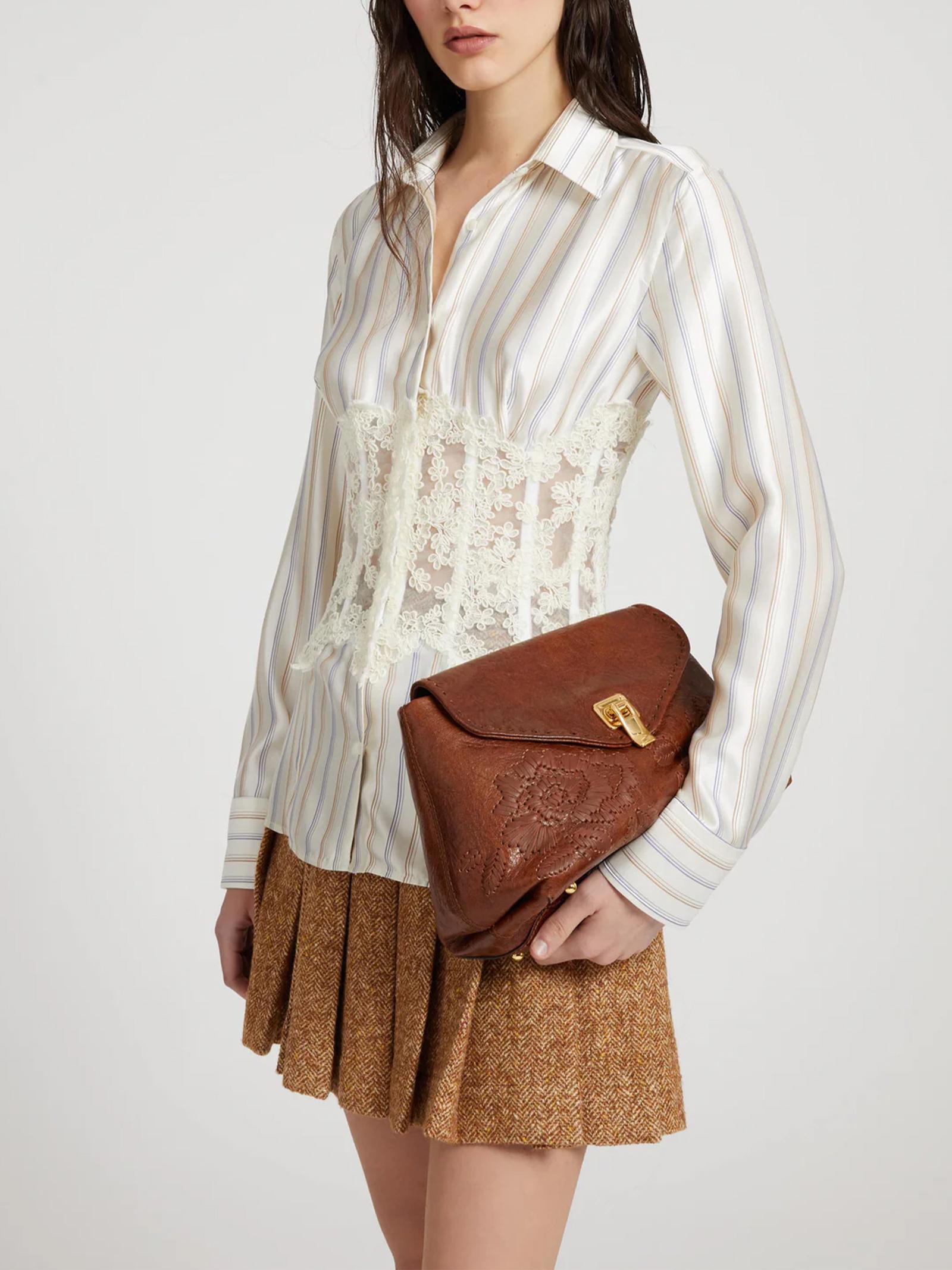 Camicia in seta D472K363QWH A4704 ERMANNO SCERVINO 