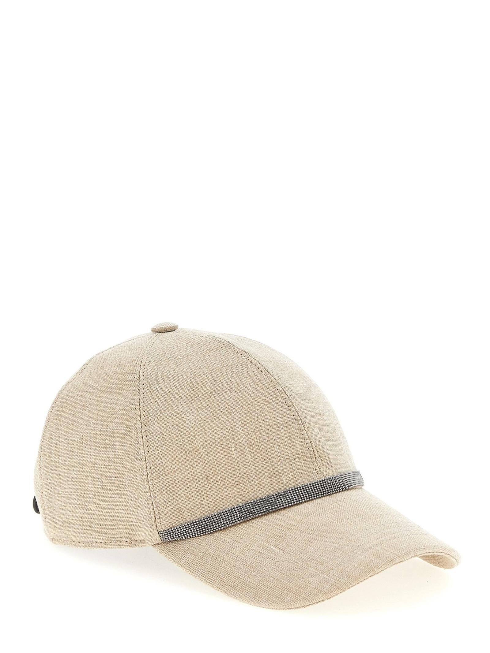 Cappello baseball in lino MCAP91003 C010 BRUNELLO CUCINELLI 