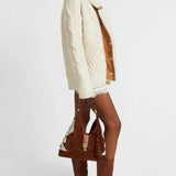 Cardigan-cappotto in lana merino D475D304SHQTX 14800 ERMANNO SCERVINO 