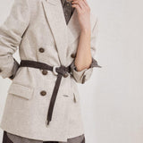 Giacca in flanella twill MB1627054 C012 BRUNELLO CUCINELLI 