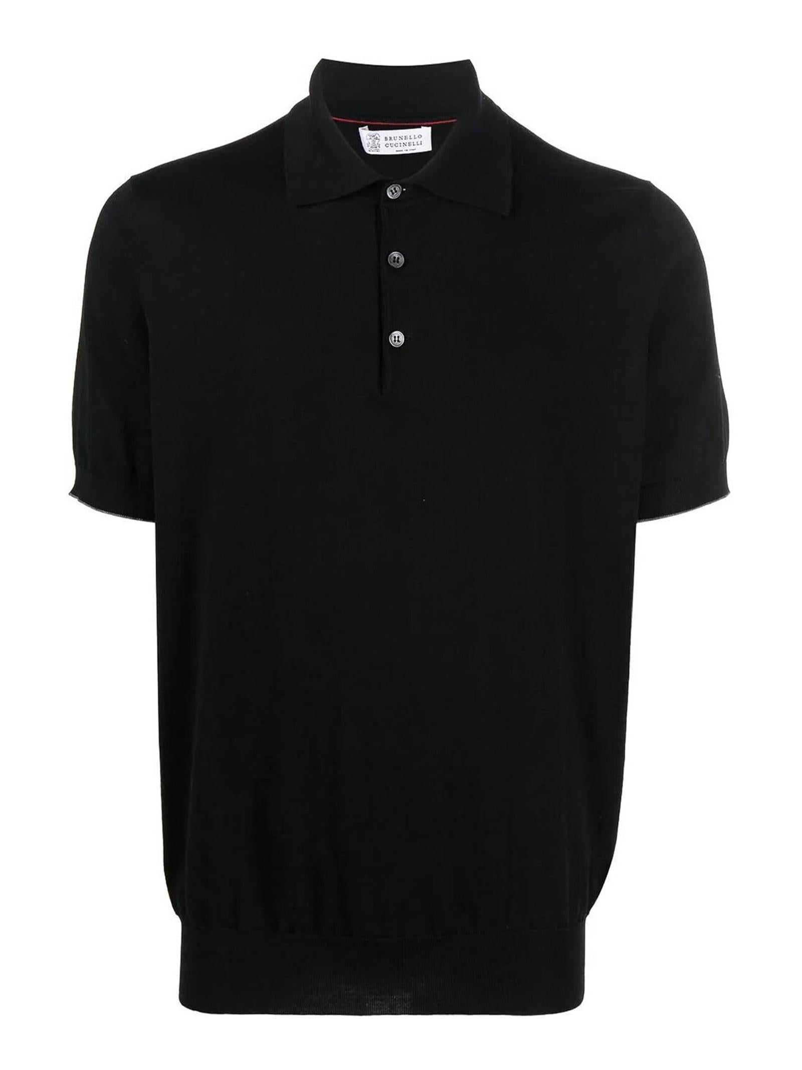 Polo in maglia di cotone M29800125 CH101 BRUNELLO CUCINELLI 