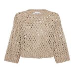 Maglia girocollo traforata MEA338200 C9545 BRUNELLO CUCINELLI 