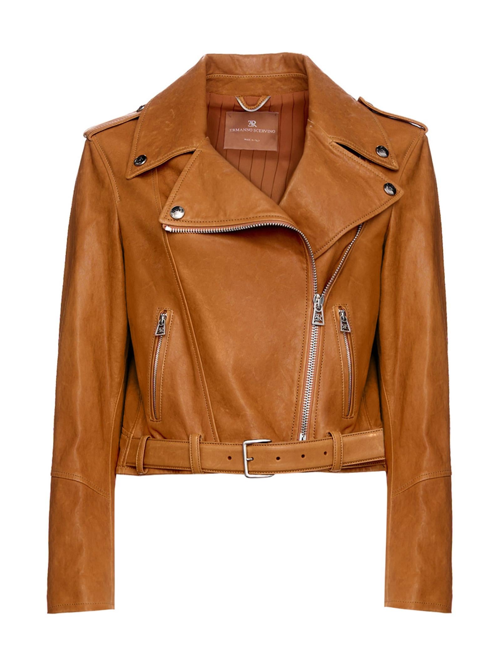 Giacca in pelle D460I305JYG 71137 ERMANNO SCERVINO 
