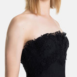 Abito senza maniche in pizzo D472Q318WHB 95708 ERMANNO SCERVINO 