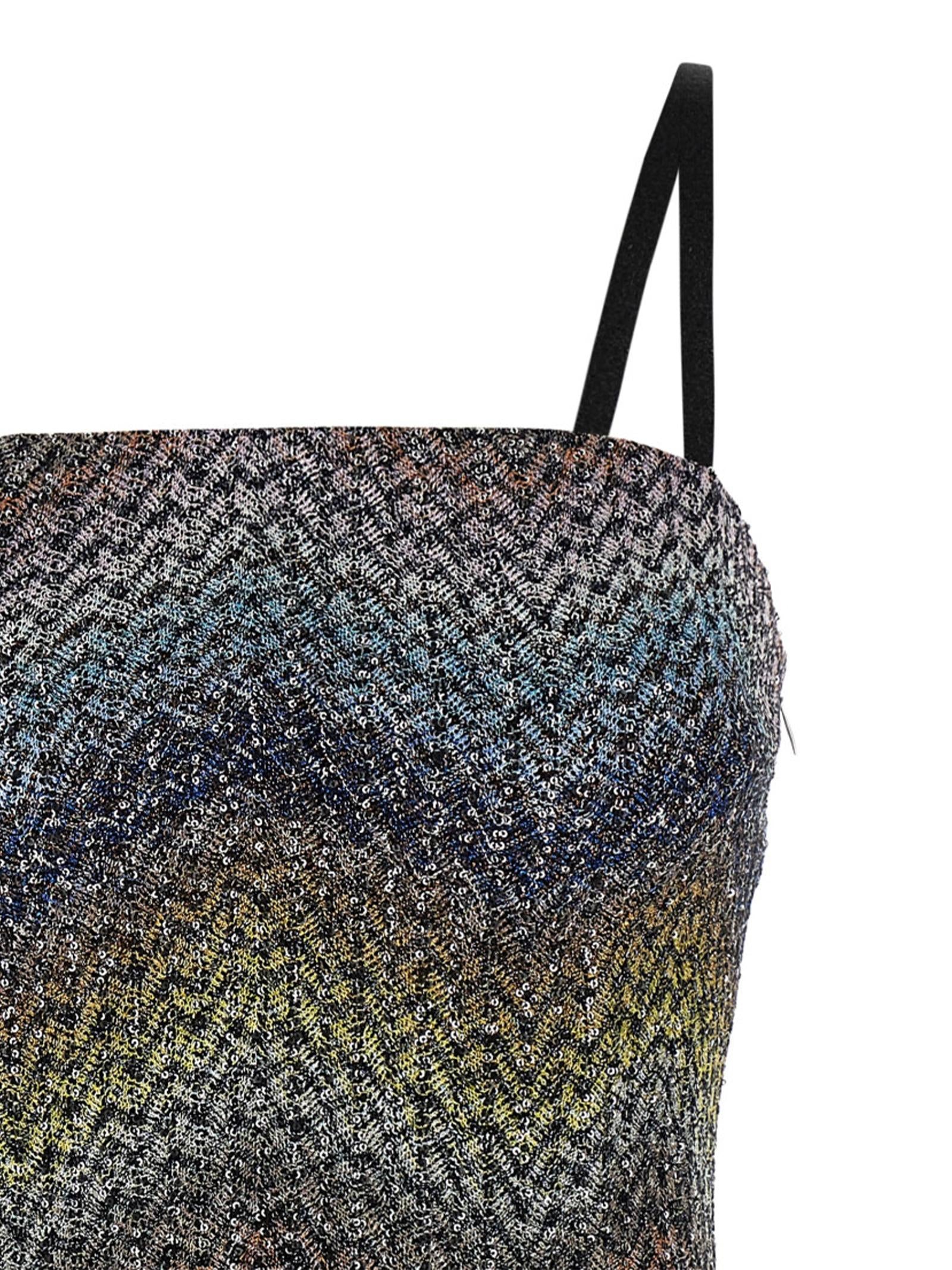 Mini abito CAPERDONI in lamé DS26SG2JBC0065 SMSNS MISSONI 