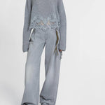 Maglia cropped in cashmere D475M305APKFX M2921 ERMANNO SCERVINO 