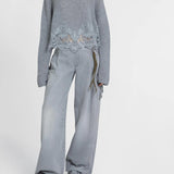 Maglia cropped in cashmere D475M305APKFX M2921 ERMANNO SCERVINO 