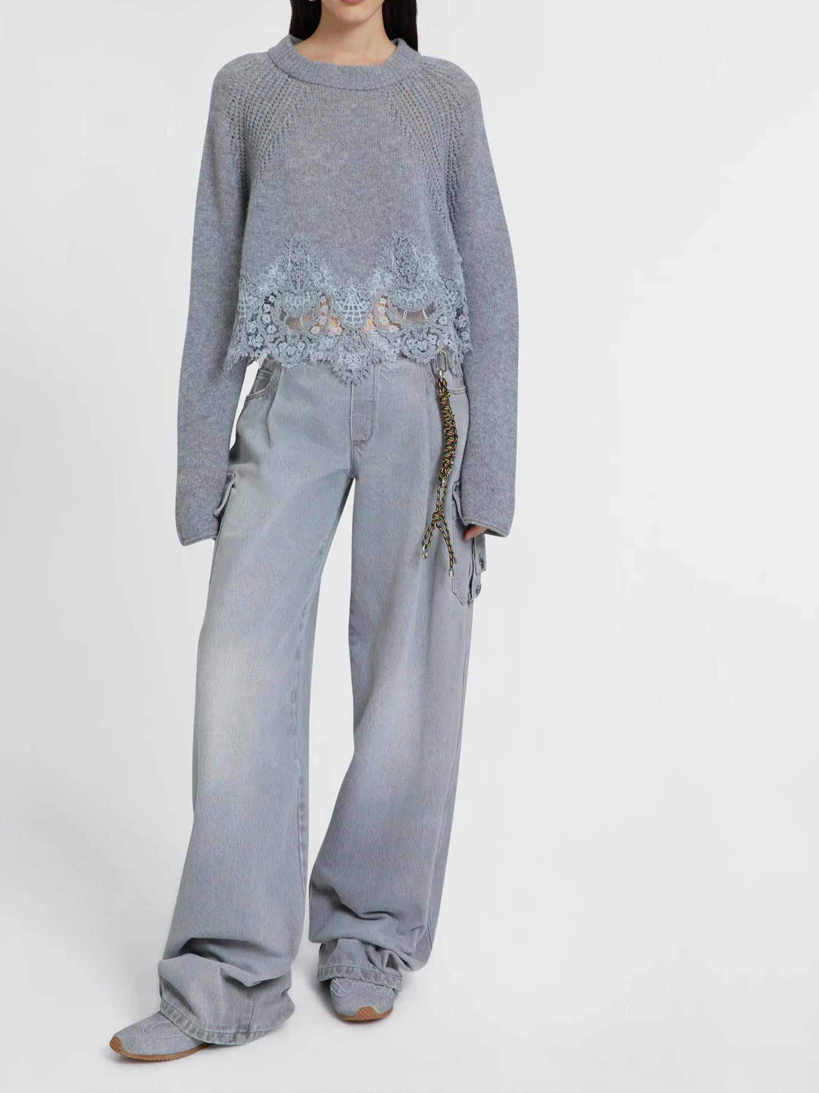 Maglia cropped in cashmere D475M305APKFX M2921 ERMANNO SCERVINO 