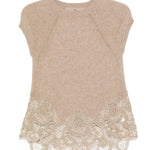 Top cashmere con pizzo D475L327APPYU M1507 ERMANNO SCERVINO 
