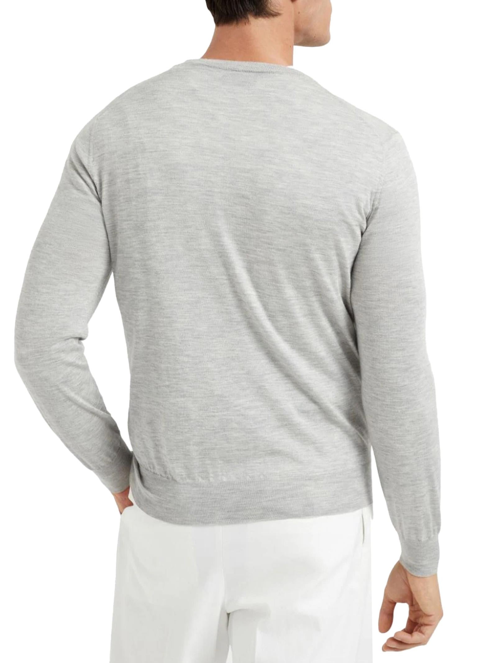 Pullover cashmere e seta M2300100 CD408 BRUNELLO CUCINELLI 
