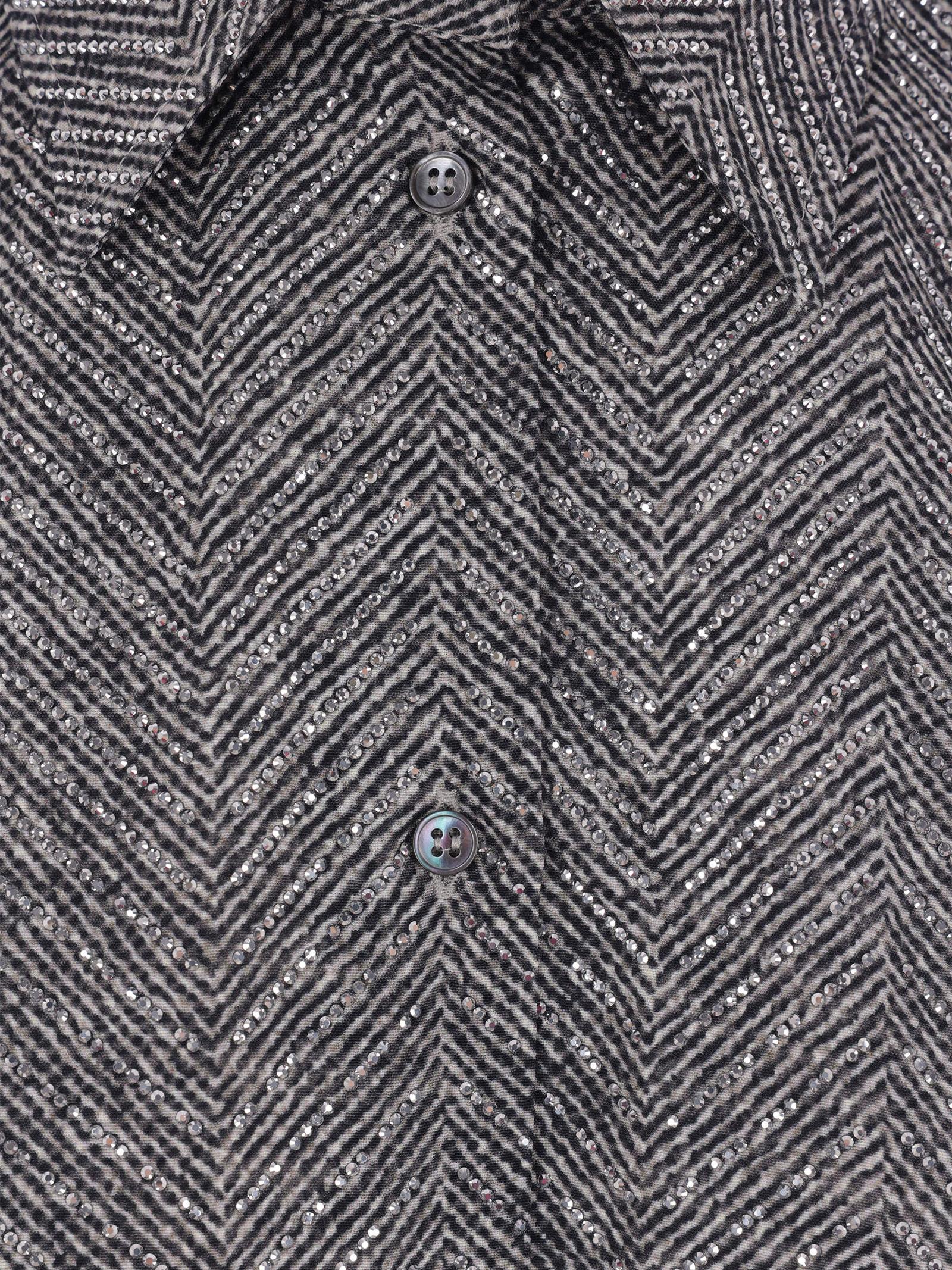 Camicia corta con strass D472K323CTZFY S4706 ERMANNO SCERVINO 