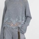 Maglia cropped in cashmere D475M305APKFX M2921 ERMANNO SCERVINO 