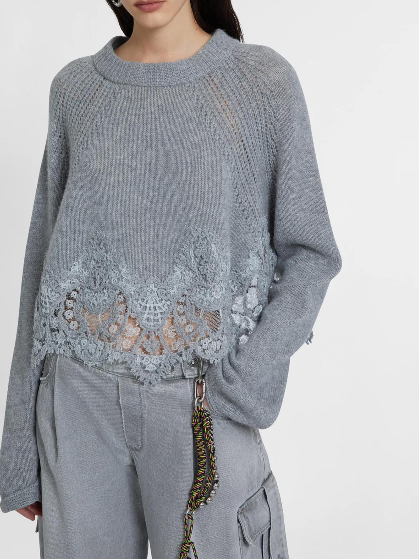 Maglia cropped in cashmere D475M305APKFX M2921 ERMANNO SCERVINO 