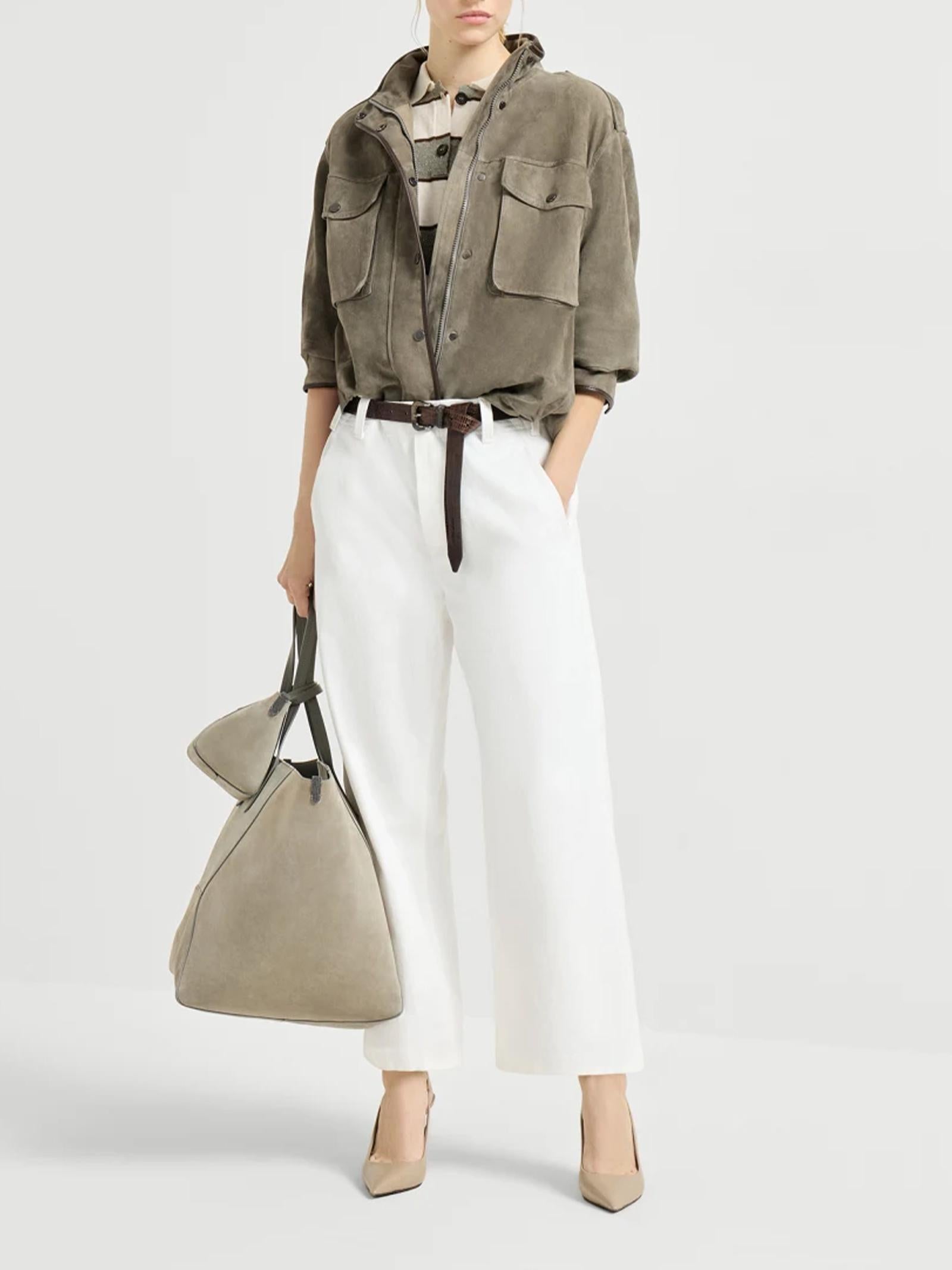 Pantalone Chino Crop ML118P9173 C600 BRUNELLO CUCINELLI 