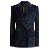 Giacca doppiopetto in velluto WRCA001099SAEE3 X0887 ETRO 