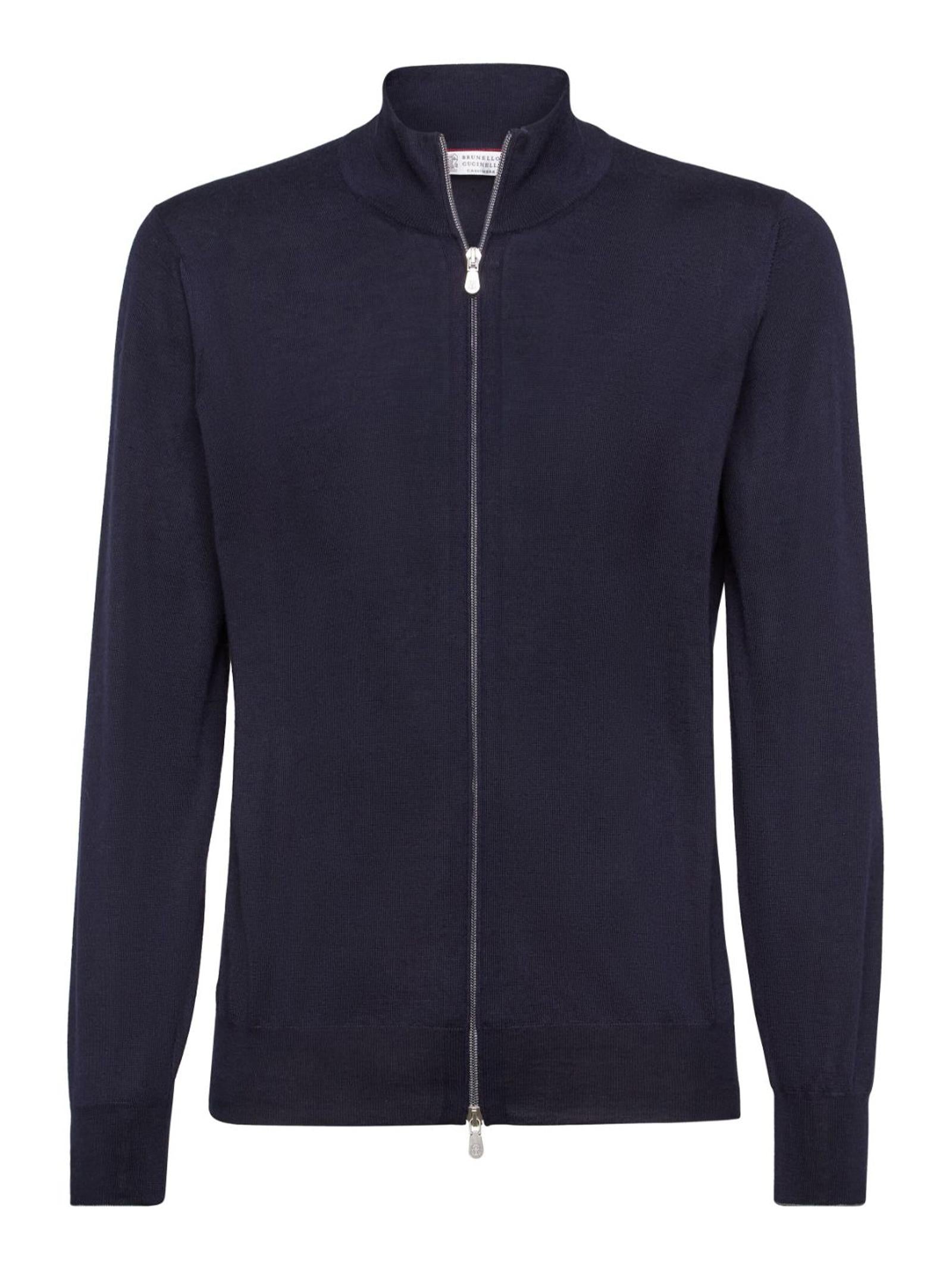 Cardigan con zip M2300106 CW425 BRUNELLO CUCINELLI 