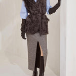 Gilet in shearling MPCHK7498 C4408 BRUNELLO CUCINELLI 