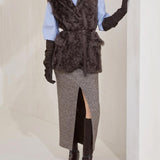 Gilet in shearling MPCHK7498 C4408 BRUNELLO CUCINELLI 