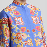 Camicia lunga in cotone e seta WRIA0061AKA18 X0880 ETRO 