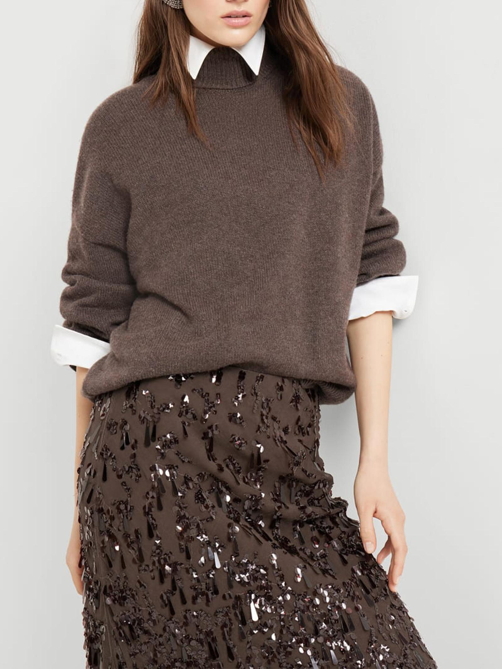 Maglia collo alto in cashmere M12501703 C2559 BRUNELLO CUCINELLI 