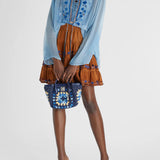 Kaftano corto con ricamo D462K406CSFWB S4217 ERMANNO SCERVINO 