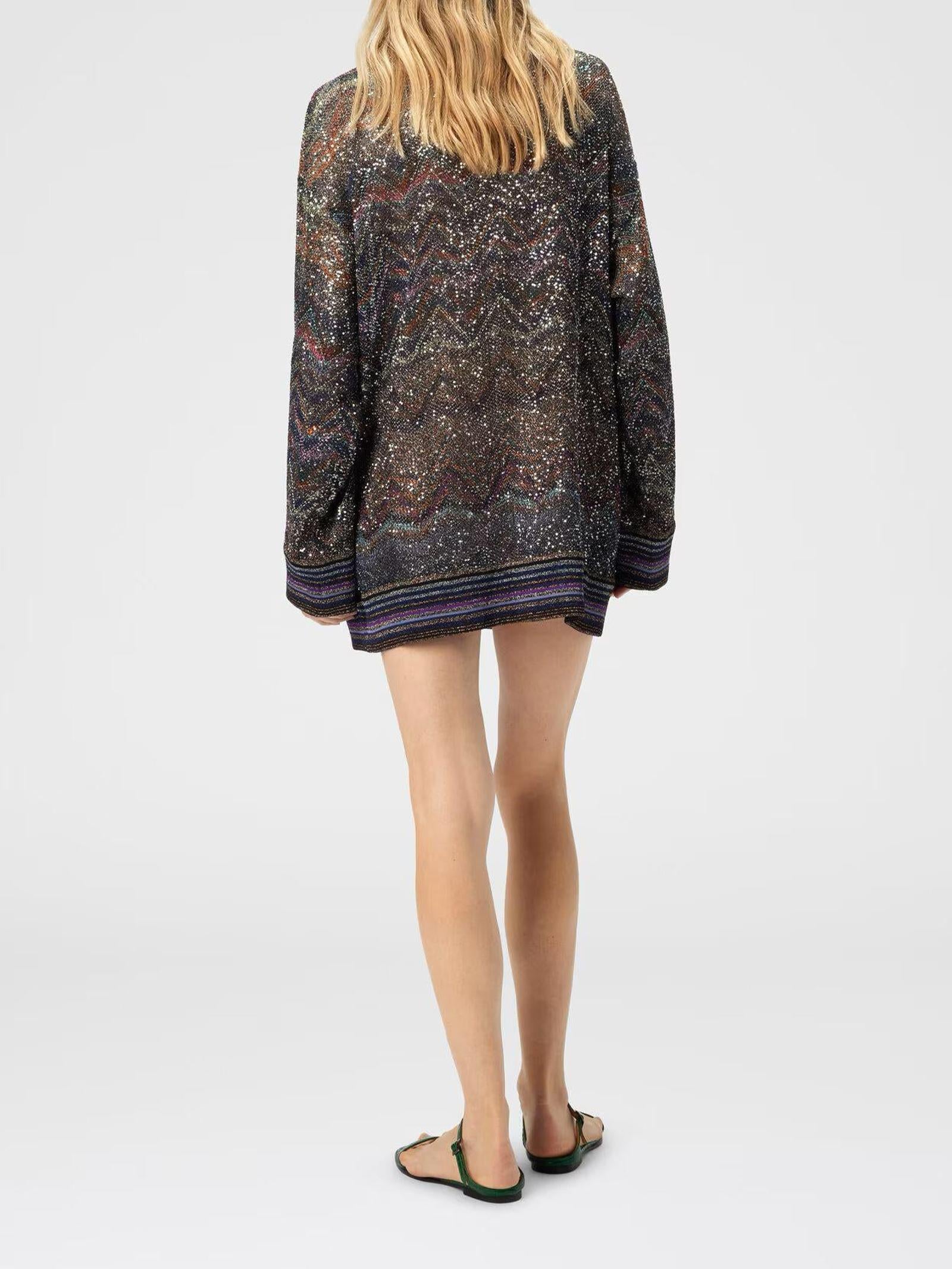 Cardigan over scollo V DS25WM0TBC005G S91P6 MISSONI 