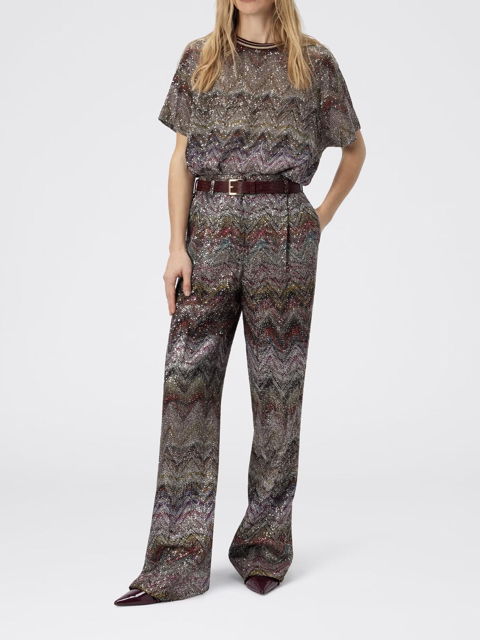 Pantalone a gamba larga DS25WI0KBC005G S01HU MISSONI 