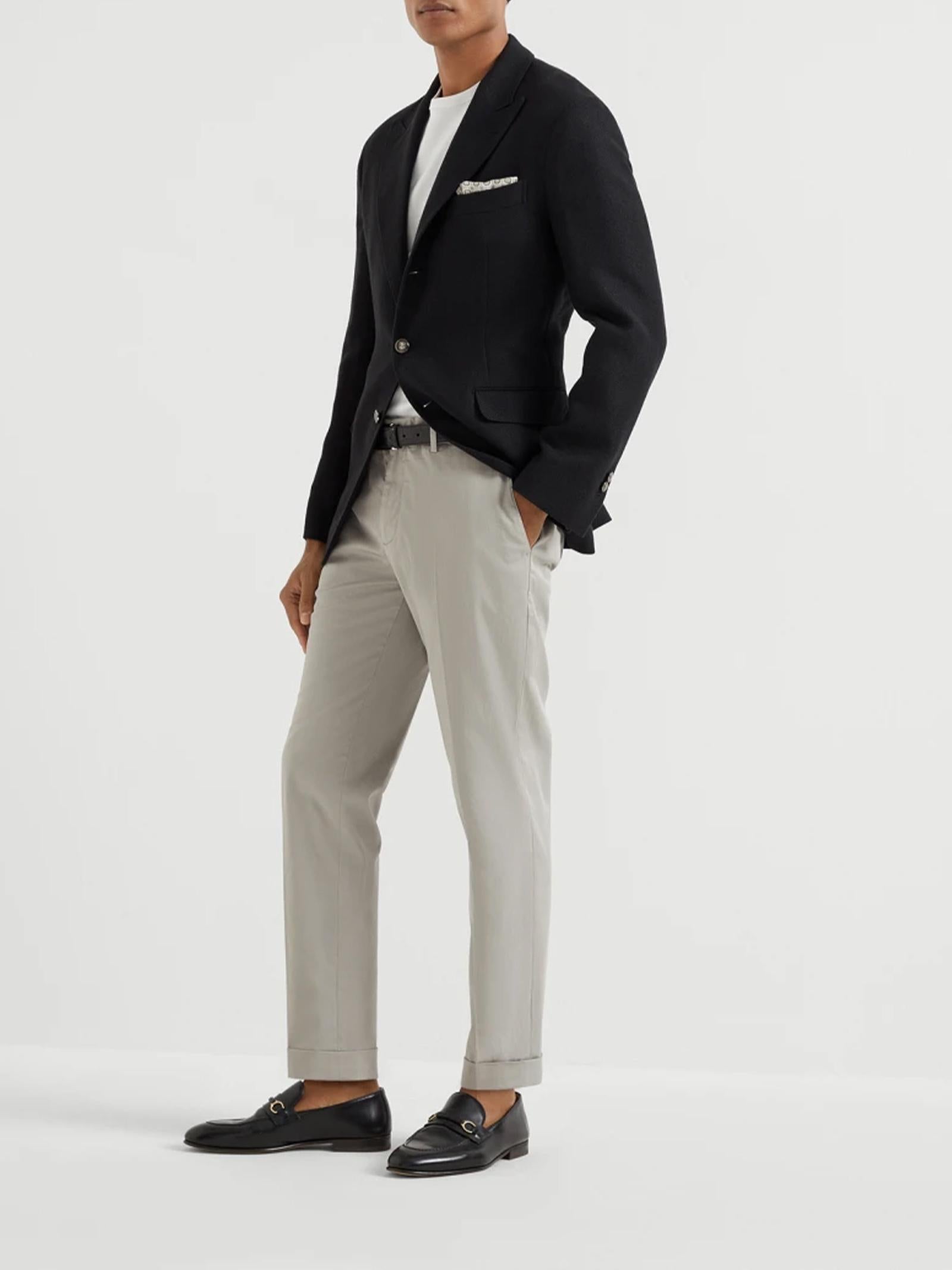 Pantalone in gabardina di cotone M289LI1770 C6018 BRUNELLO CUCINELLI 
