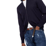 Cardigan con zip M2300106 CW425 BRUNELLO CUCINELLI 