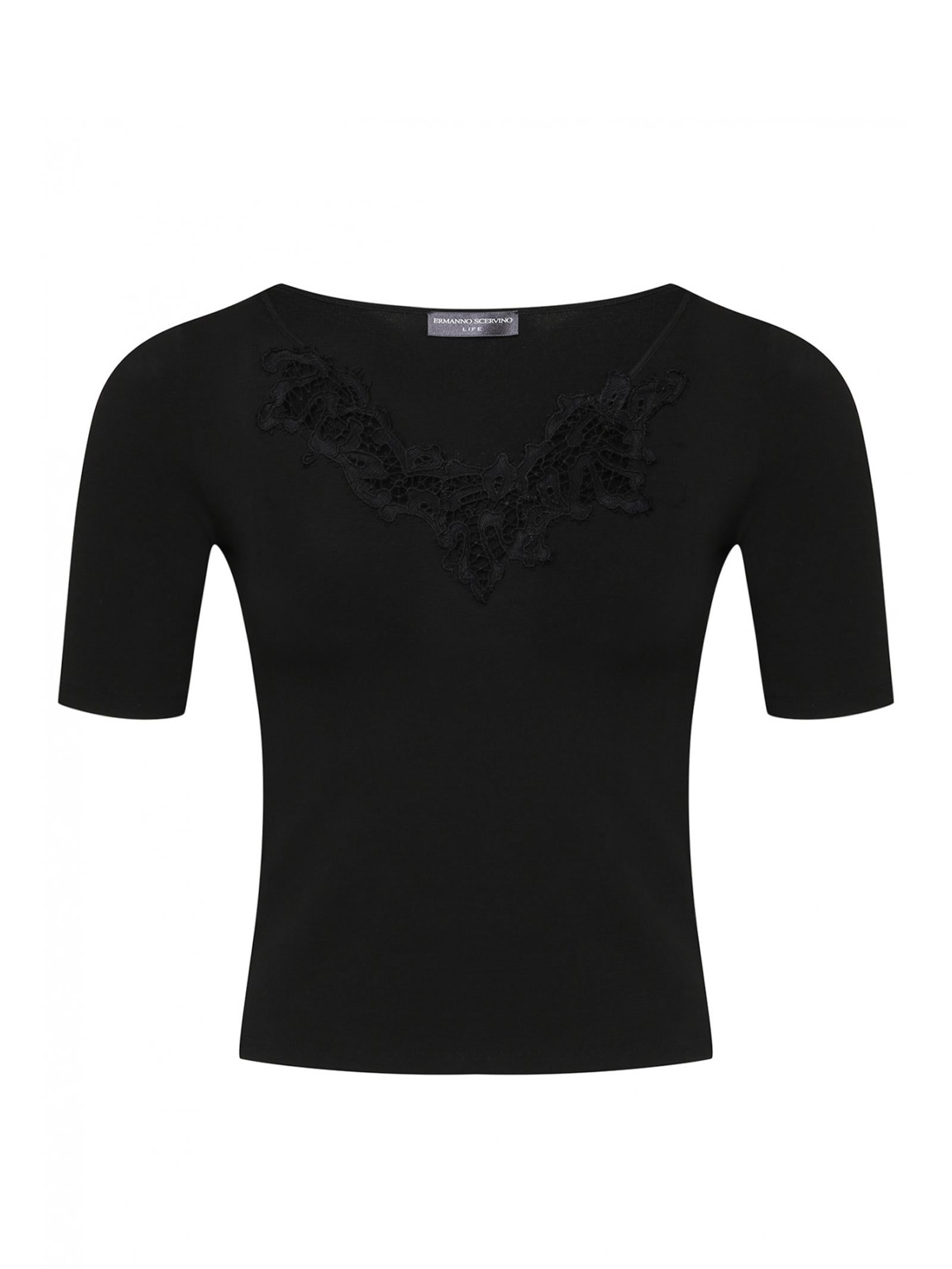 Top con finiture in pizzo D474M300SQW 95708 ERMANNO SCERVINO 