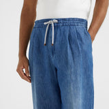 Pantalone leisure fit denim M239PE1710 C1471 BRUNELLO CUCINELLI 